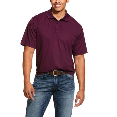 Ariat Western: TEK Polo Hombre - Moradas (KLVOB4673)